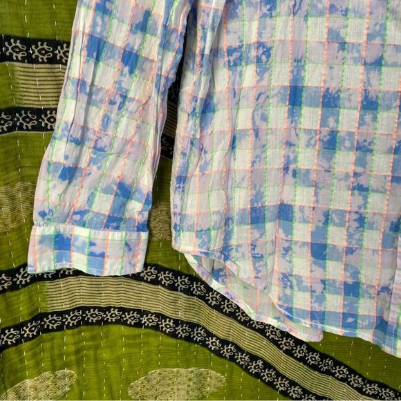 Pilcro x Anthropologie The Cate Tie-Dye Button Down Top Size Medium - Picture 5 of 16